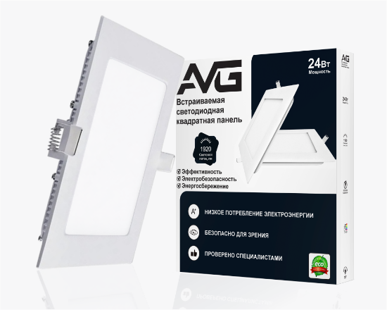 Led պանել քառակուսի ներքին 24W-6K (W)  (20) - ի նկար