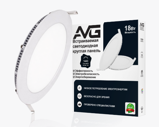 Led պանել կլոր ներքին 18W-6K (W)  (20) - ի նկար