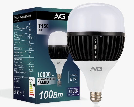 Լուսադիոդային լամպ AVG LED T150-100W-E27-6K - ի նկար