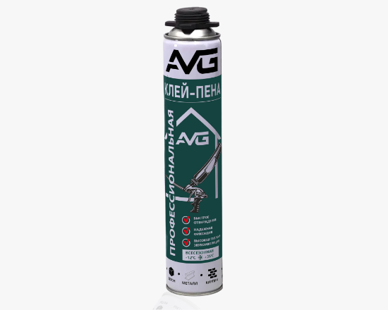 AVG Մոնտաժման փրփուր-սոսինձ SUMMER 800գր 750 մլ - ի նկար