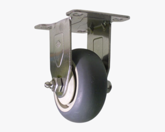 93N-100R-RB Սայլակի ռետինե անիվ, անշարժ, սև, 4'' 100x27 - ի նկար