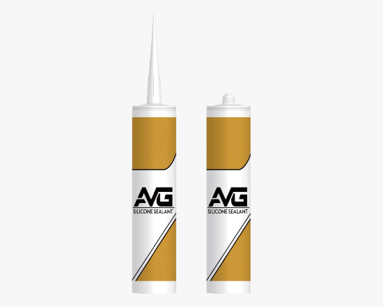 AVG սիլիկոն թափանցիկ 300մլ, 280 գր (24 հատ) դեղին տուփով  - ի նկար
