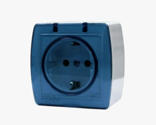 MA-18 Վարդակ արտաքին 1 տեղ. 2P հողանցումով, ջրակայուն - ի նկար