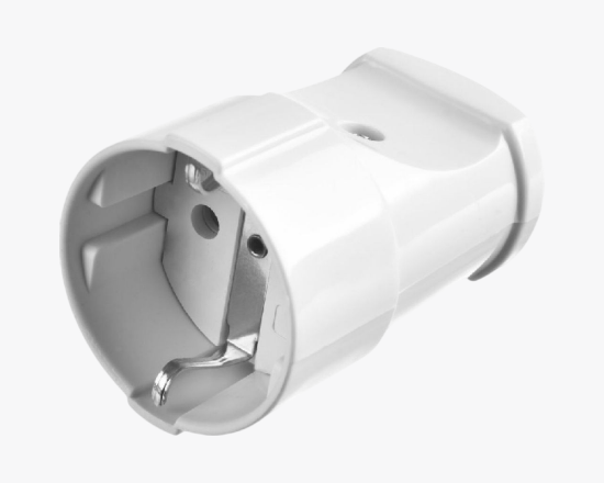 MK-820 white Խրոցակ առանց հողանցման - ի նկար