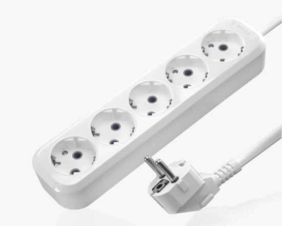 MGP-178 Երկարացման լարի բլոկ լարով 10մ. 5 տեղ. հողանցումով - ի նկար